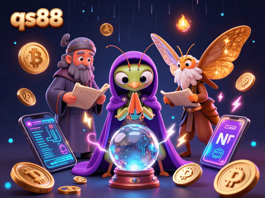 qs88 guides players through a mystical casino experience with fortune teller and gold coins