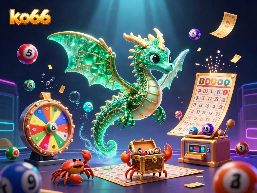 Engage with KO66's vibrant lottery experience featuring captivating gaming elements and excitement.
