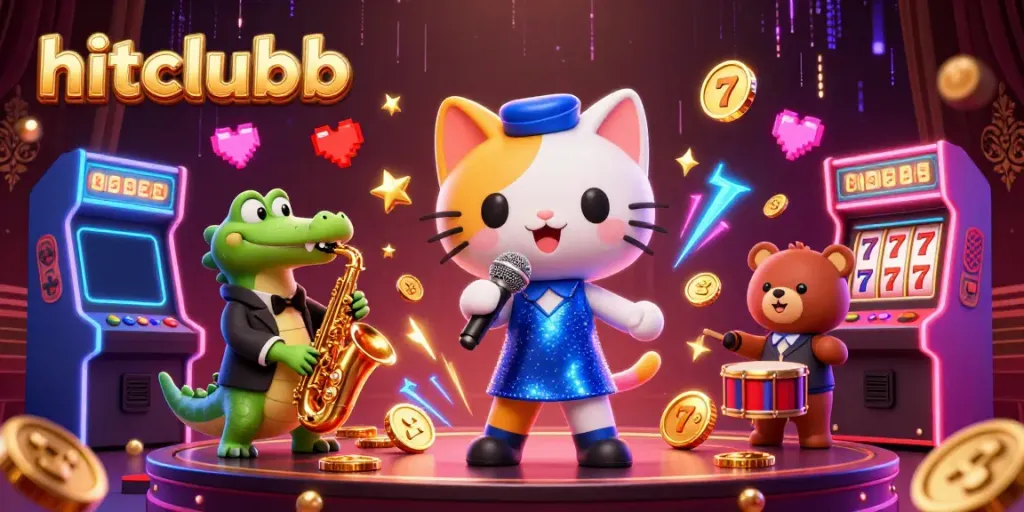 Play exciting games at hitclubb with vibrant characters and casino elements.