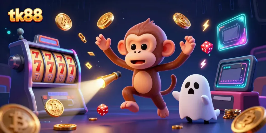 Engage with thrilling tk88 casino adventures led by a playful poltergeist monkey and a brave puppy.