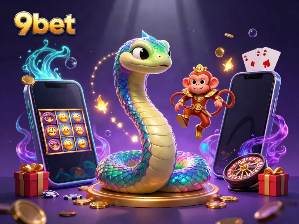 Experience thrilling gaming with 9bet as the rainbow serpent and monkey king illuminate the casino world.