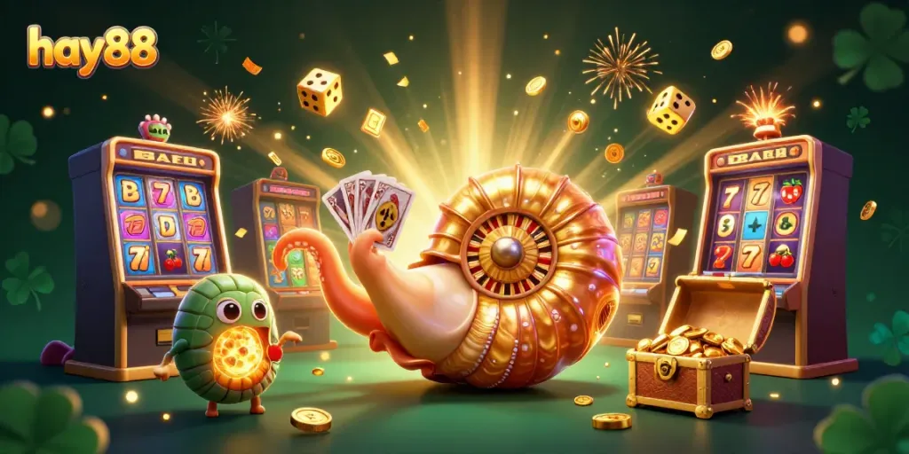 Experience thrilling gameplay with hay88 as the golden nautilus transforms into a roulette wheel.
