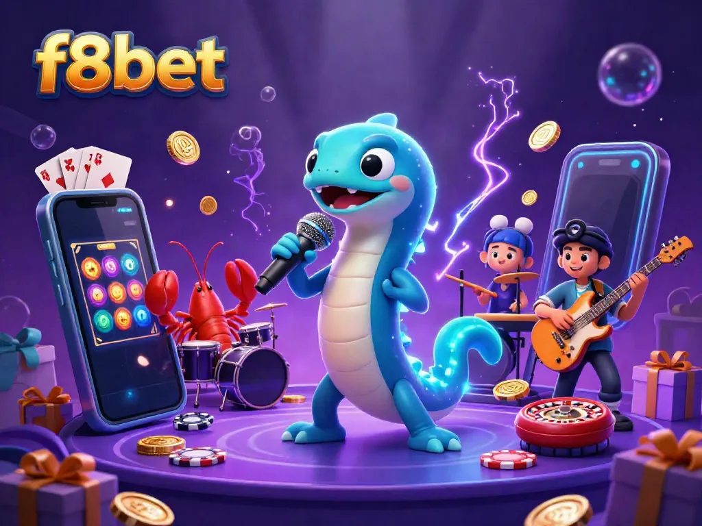 Experience thrilling gameplay at f8bet with a lively underwater casino scene featuring unique sea creatures.